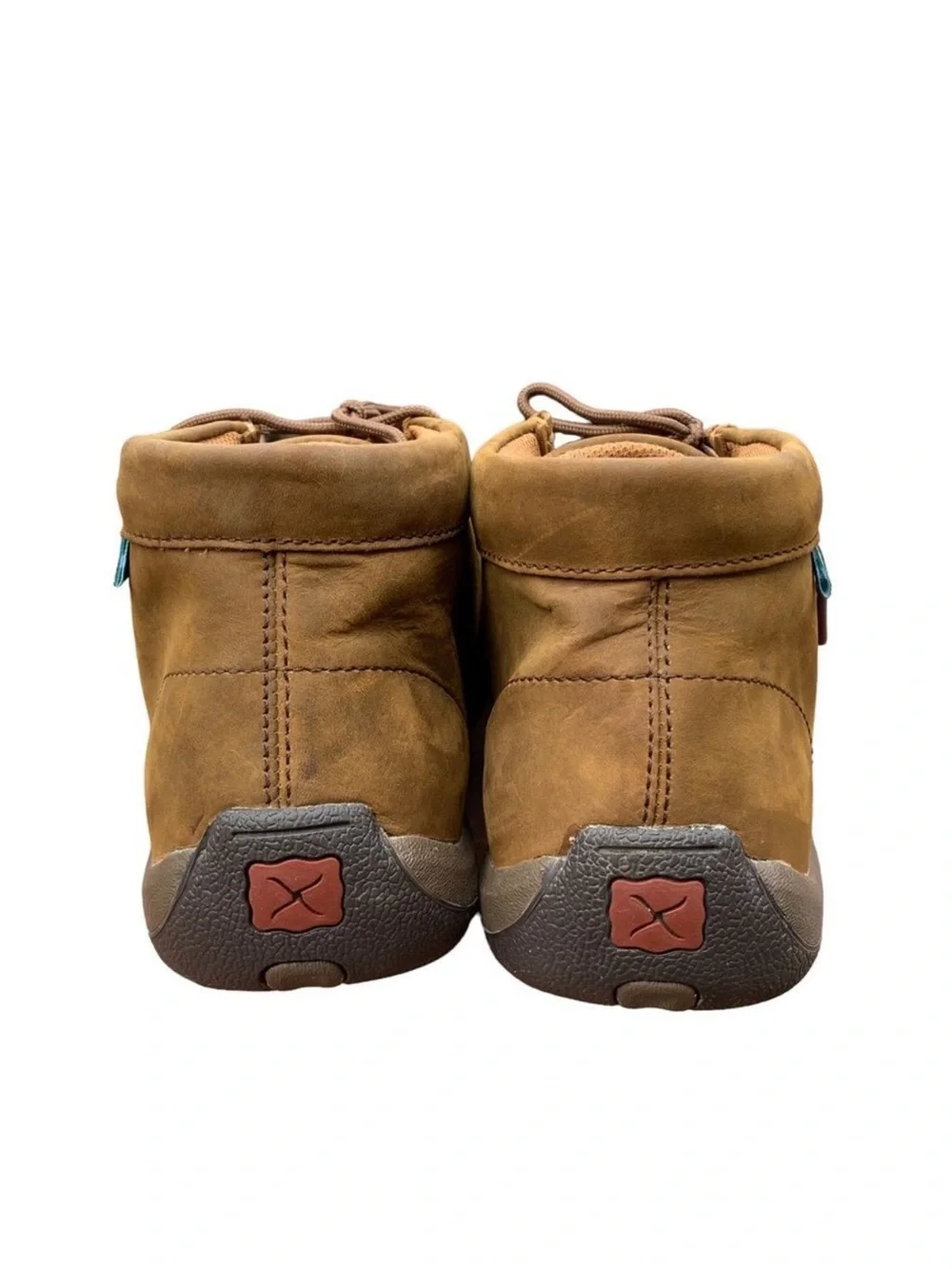 Men's Twisted X Suede Leather Work Driving Chukka Moccasin Boots